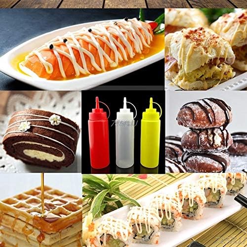 Miniatura 4 de 1 botella de 7.8fl oz con dispensador de condimentos, salsa de ketchup, mostaza y vinagre