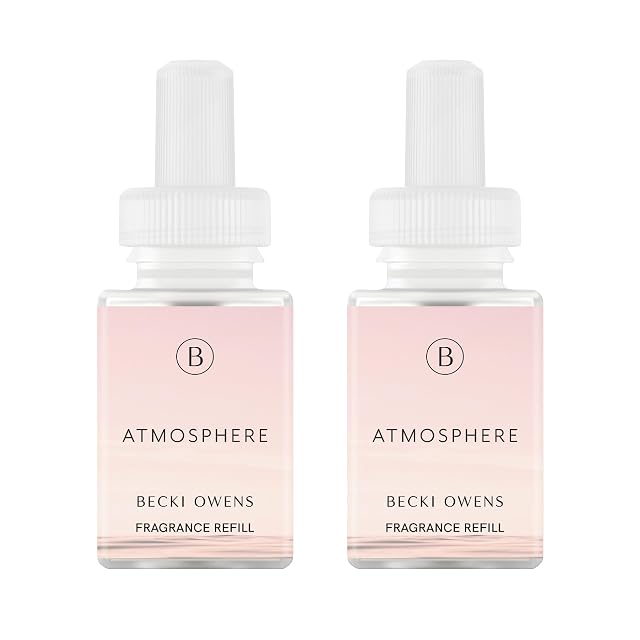 Pura Pura & Becki Owens Home Scent Refill - Smart Home Air Diffuser - Up to 120-Hours of Premium Fragrance per Refill - Household Essential - Clean Diffuser Fragrance - 2 Pack, California Sun