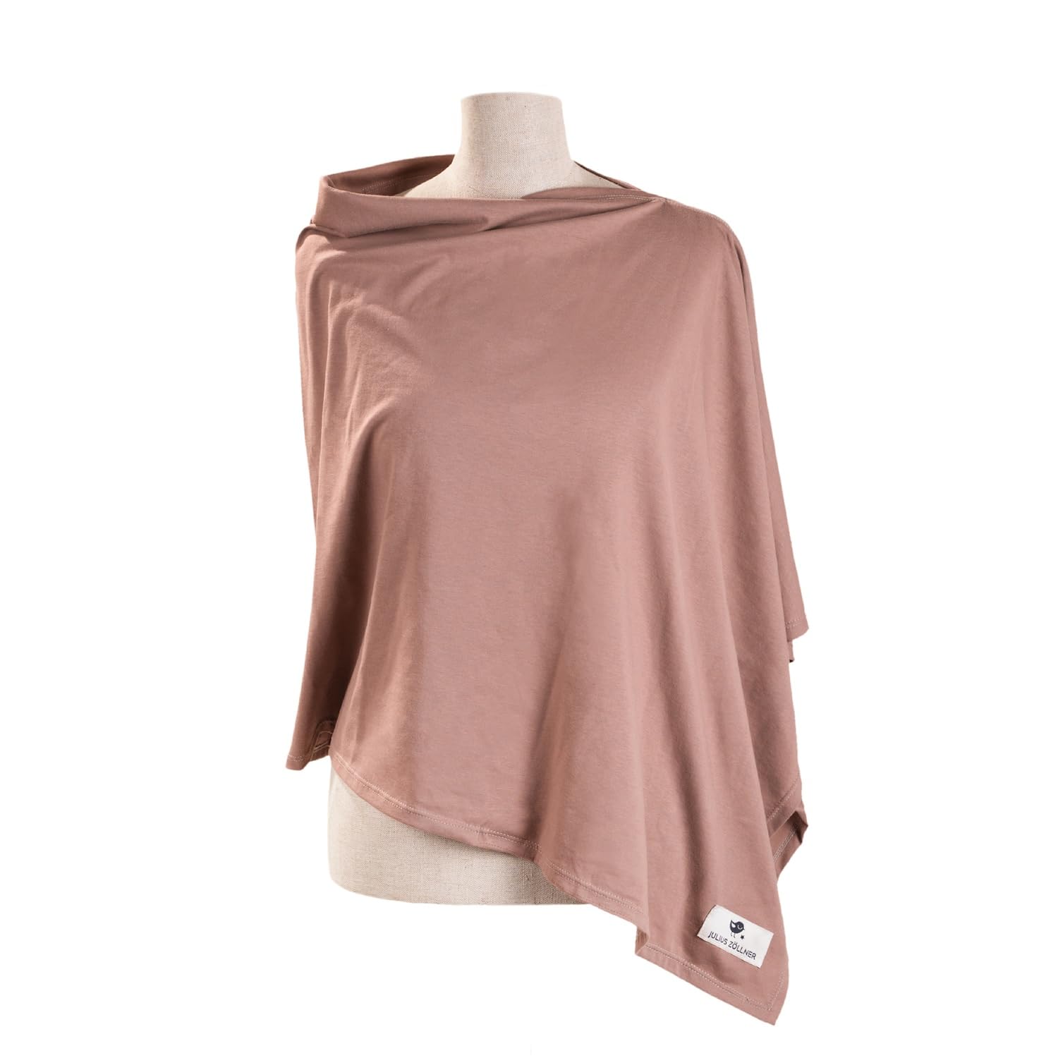 Julius Zöllner Stilltuch aus 100 Prozent Jersey-Baumwolle, OEKO-TEX STANDARD 100, Made in Germany, uni tan