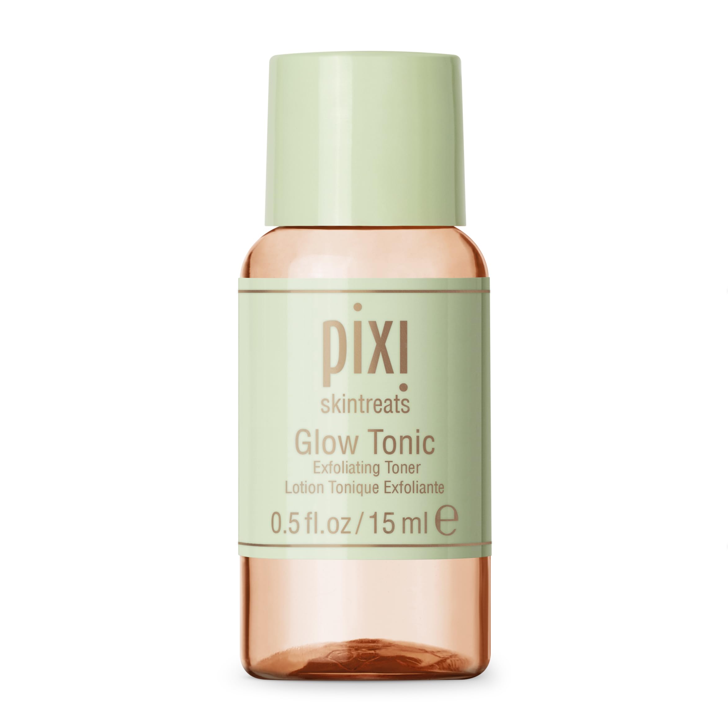 PixiGlow Tonic Balancing Face Toner Glycolic Acid for Radiant Skin Daily Brightening Toner Sample Size, 15ml/0.5fl.oz