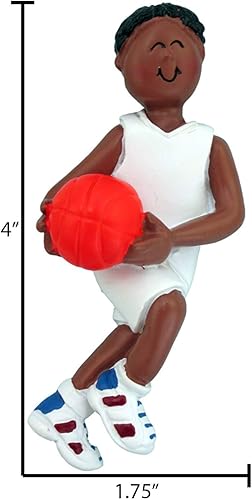 Miniatura 4 de Adorno personalizado de árbol de equipo de baloncesto 2021 Hombre atleta con B-Ball Sport Hobby NBA Profesión