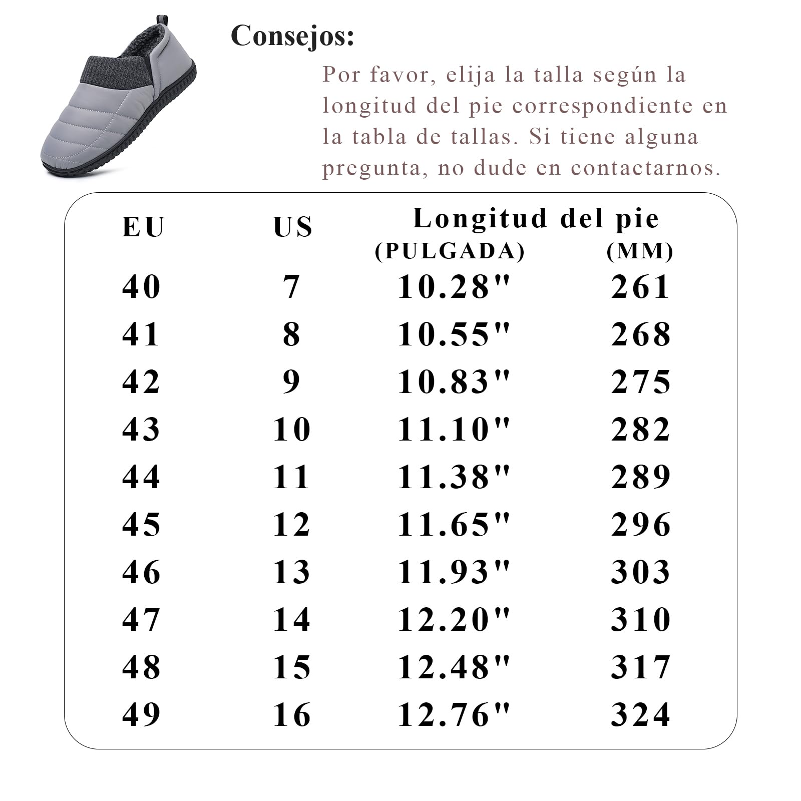 Git-up Pantuflas de hombre de espuma viscoelástica, suaves y cálidas, con tejido de punto, con paneles elásticos, zapatillas de casa para interior/exterior con suela antideslizante