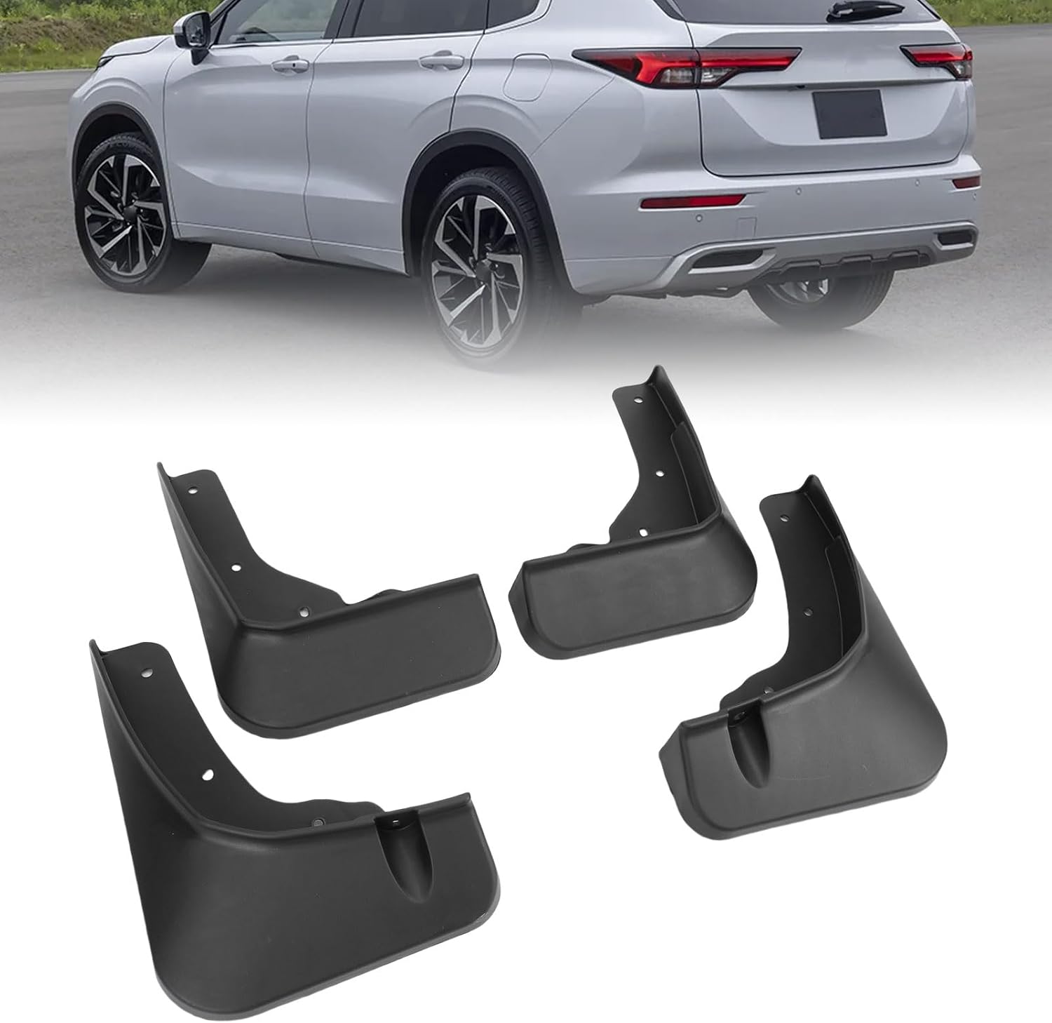 Mud Flaps, Outlander 2022-2025 Splash Guards Mudflaps Front Rear Wheel Mudguard with Screws 4PCS