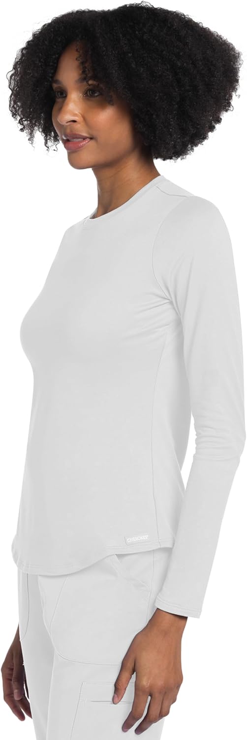 Cherokee Underscrub Long Sleeve Women’s Knit Tee Nursing Underscrubs Crew Neck Layering Top for Women - CK773 - Image 5