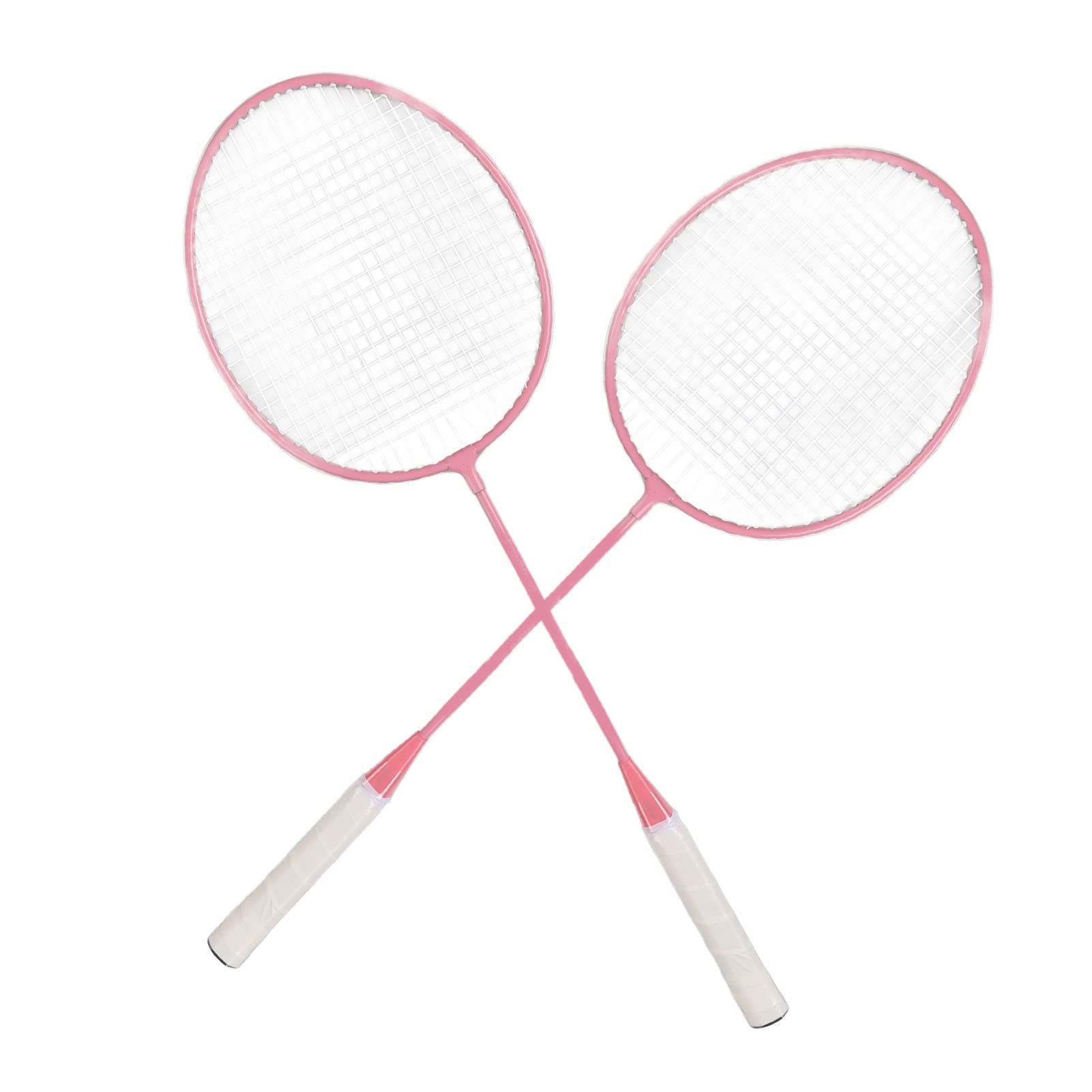 Keenso K1134 Badmintonschläger-Set Split Iron Alloy Badmintonschläger-Set mit Aufbewahrungseimer Aufbewahrungstasche Pink