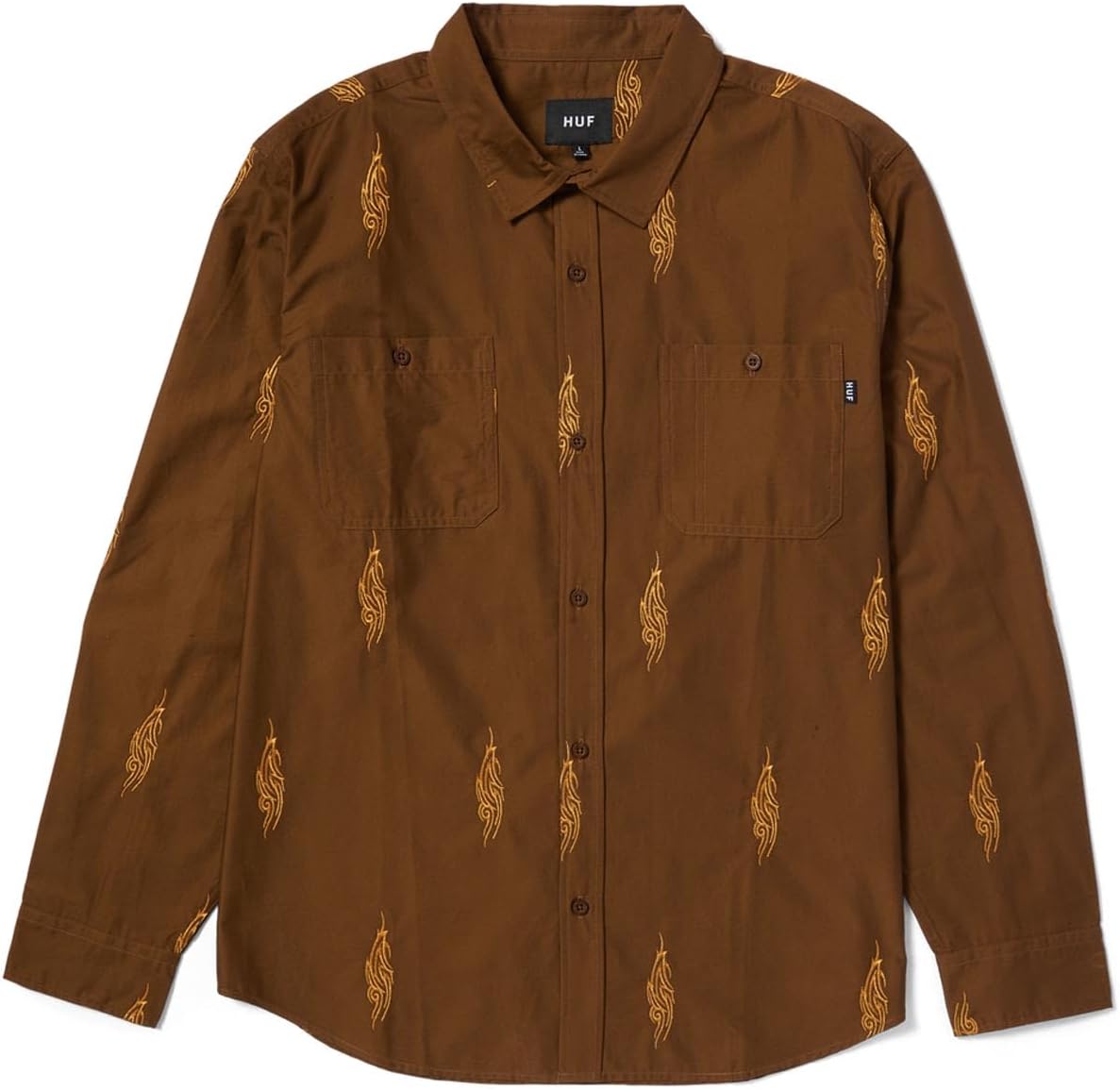 Embroidered Work Shirt by Huf