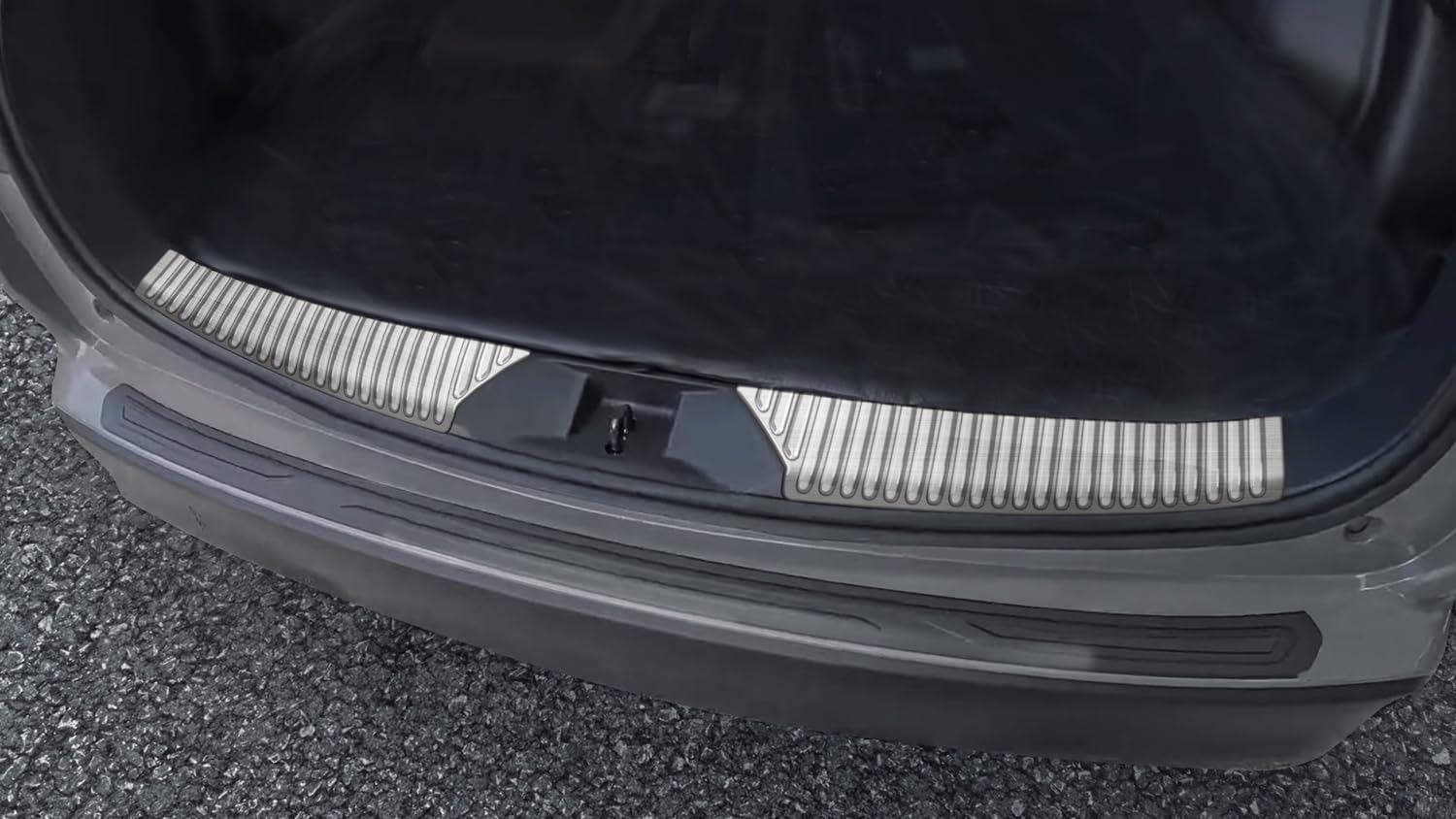 for Subaru Forester 2025 Steel Inner Rear Bumper Guard Plate Cover Trim 2pcs Car Accessories (Silver)