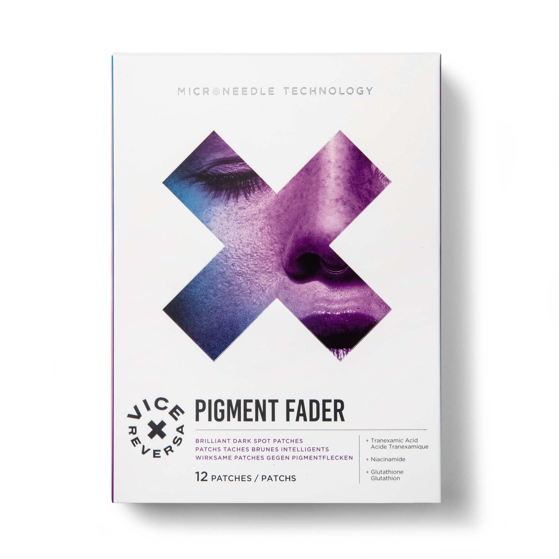 Vice ReversaPigment Fader - Dark Spot Remover for Face, with Niacinamide, Gluthathione and Vitamin C, MicroCrystal Skincare (12 Patches)