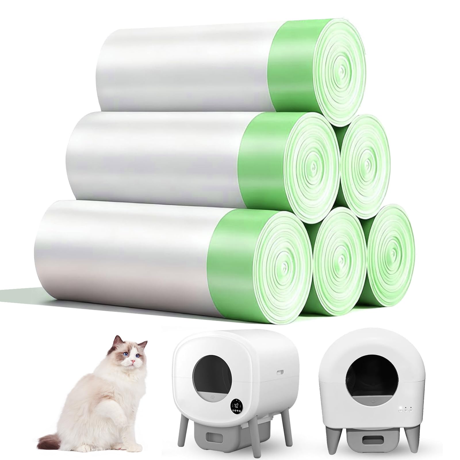 Bolsas de arena para gatos que evitan roturas en bandejas automáticas Fsitego y Fumoi