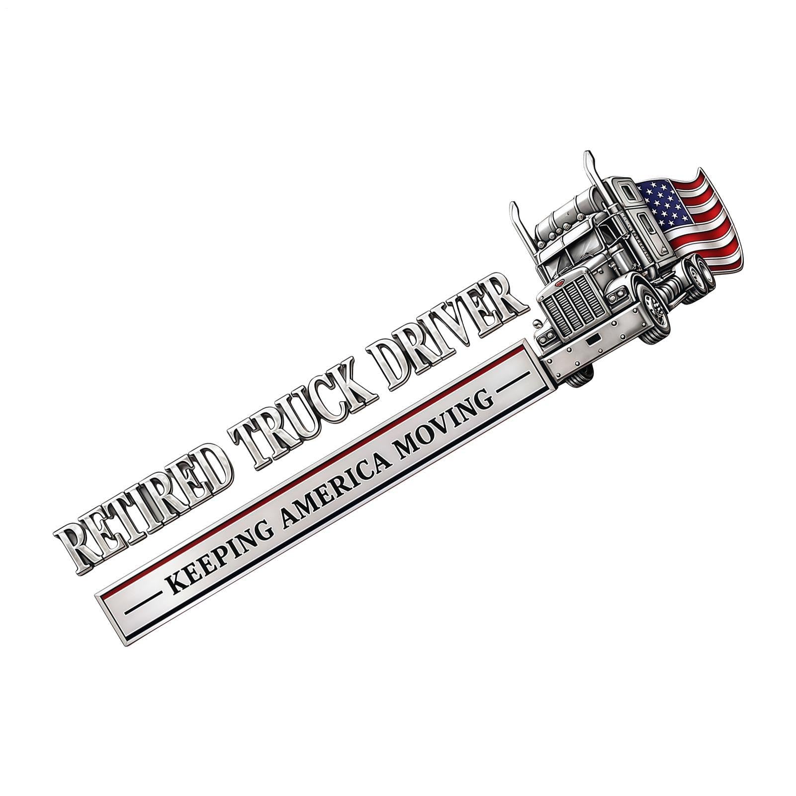 Emblema de bandera estadounidense 3D relieve premium decoración exterior para coche y RV 8