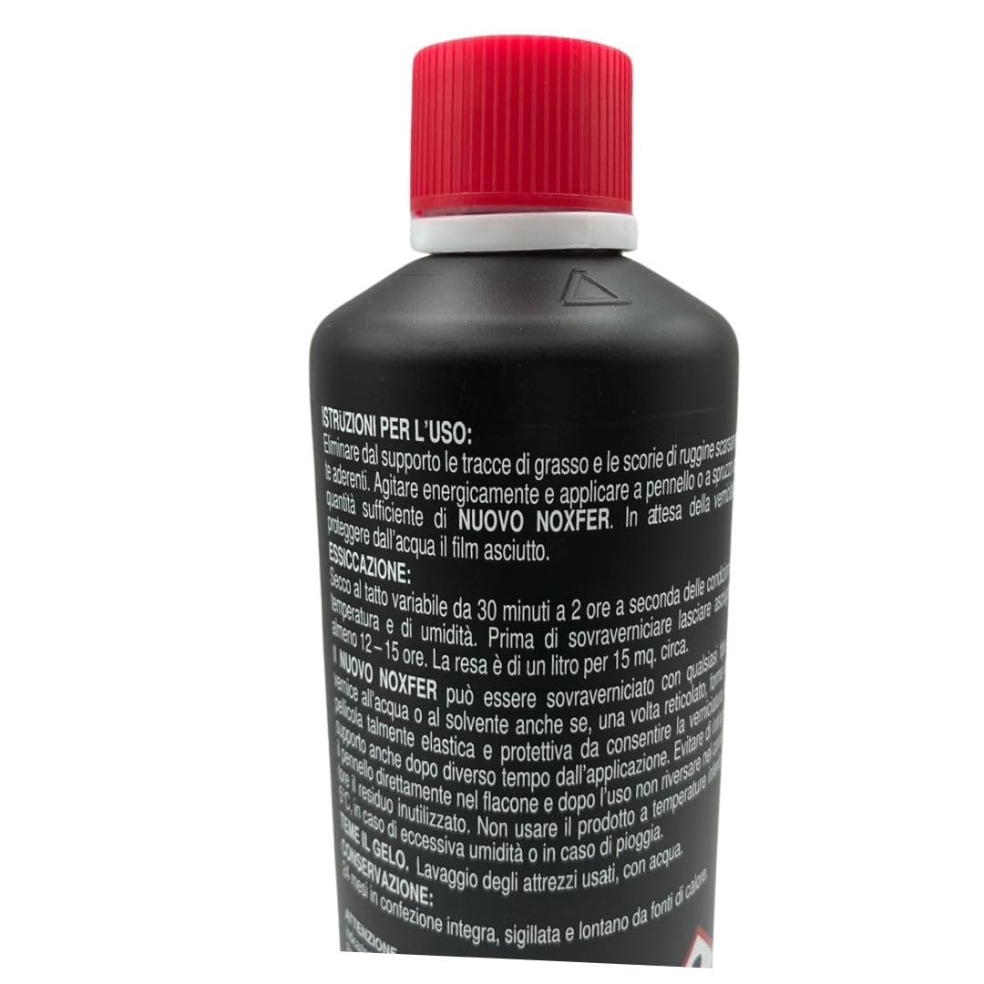 Generico Italchimici Convertiruggine Rapido 375 ml. NOXFER – Antiruggine per Ferro e Metallo, Trattamento Ruggine Auto, Cancelli e Ringhiere, Protezione e Preparazione Verniciatura (4)