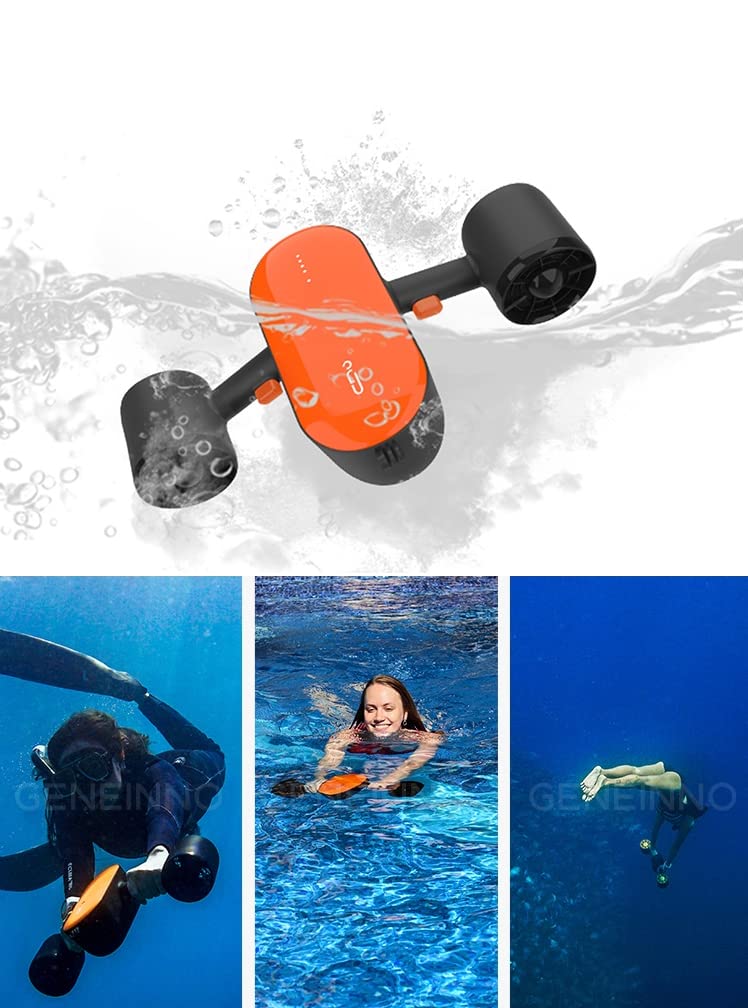 Underwater Scooter 30M Seascooter Electric Propeller Floating Swimming Diving Snorkeling Water Sports Fish Chasing Adventure