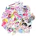 Pink Lollipop Laptop Sticker Pack Cute Girl Rainbow Unicorn Waterproof Vinyls Sticke Decals for Kids Cars Motorcycle Bicycle Skateboard Luggage Bumper Hippie Laser Stickers (76Pcs Laser Sticker)