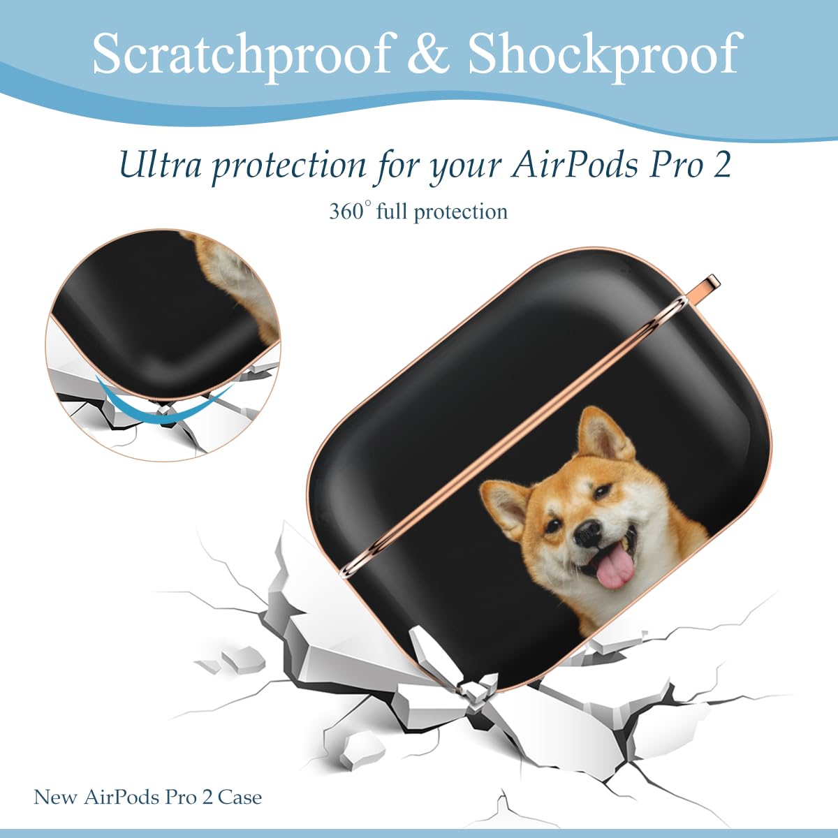 AirPods Pro 2 (Type-C)犬の彫刻付き Amazon | AirPods Pro ケース