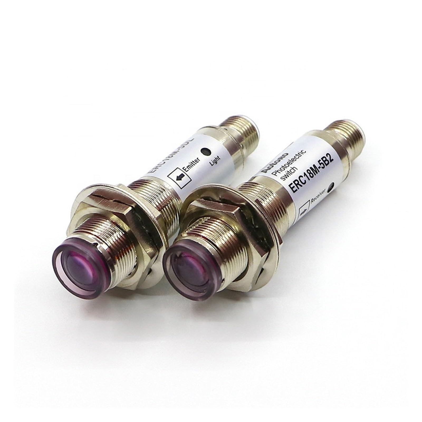 PXQCHAVLN Through-Beam photoelectric Sensor ERC18M-5B1 5DL Cylindrical Direct Beam