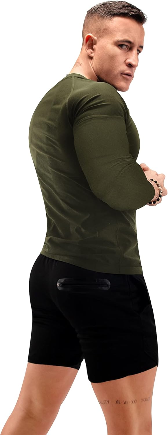 FUXERT Sauna Shirt for Men Long Sleeve Sauna Suit Heat Trapping Workout Shirts Sweat Enhance Vest for Workout Sports - Image 3