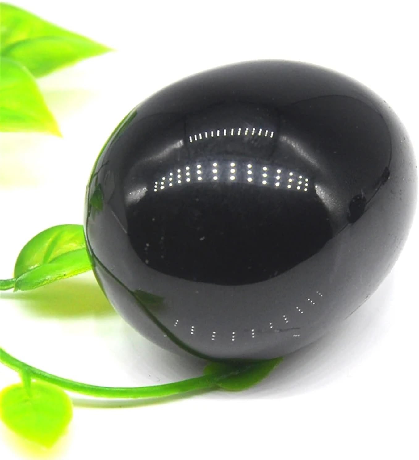 Black Obsidian Egg Shaped Gemstones Crystals and Stones Statue Table Decoration Crafts Home Decor