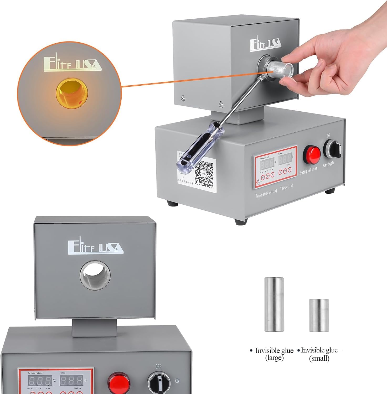 Automatische flexible Zahnprozesse Maschine 350W Laborausrüstung elektrische Hydraulikpressenspritzsystem Formmaschine LZYX-II