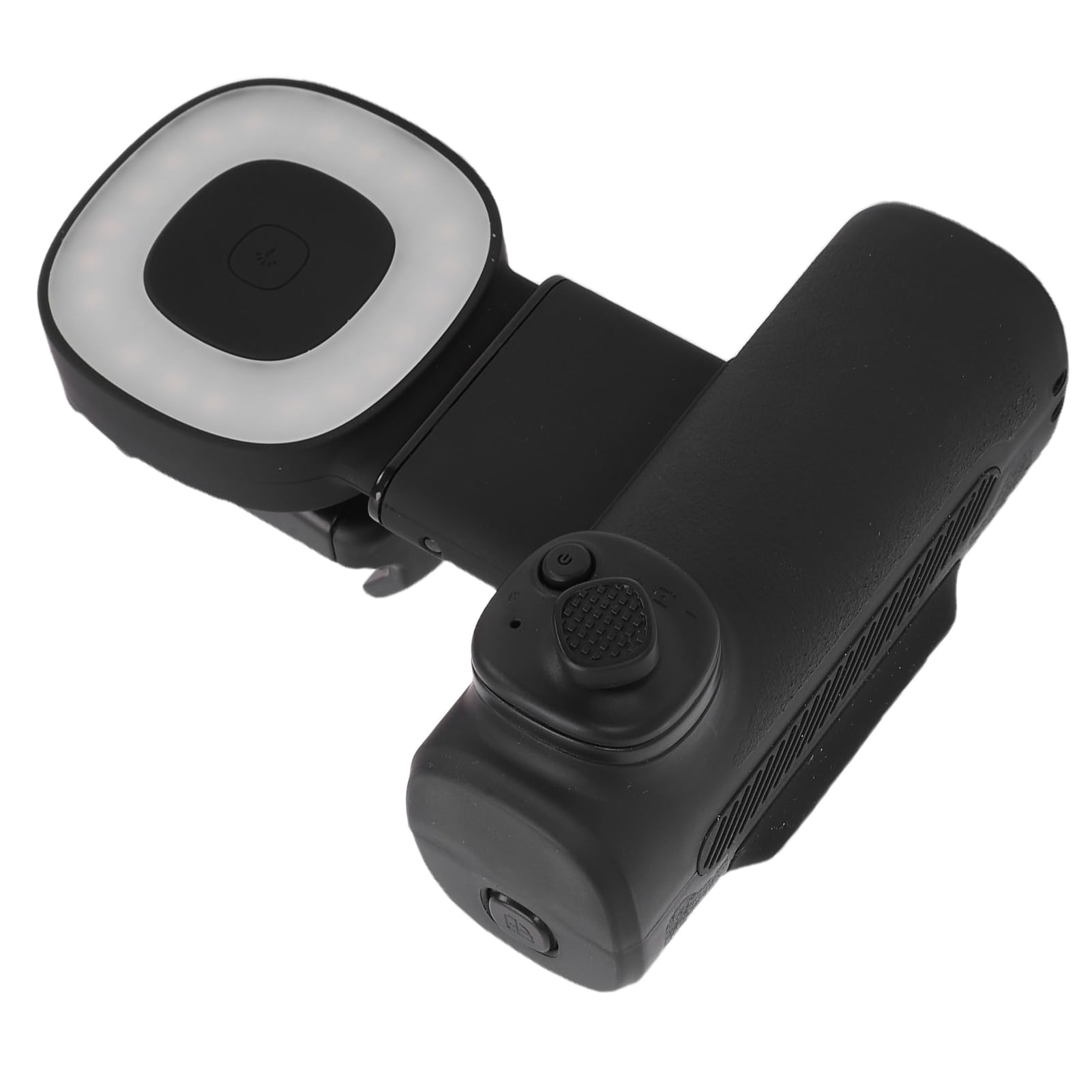 Asixxsix Supporto Smartphone con Luce, Stabilizzatore Rotazione 90 Gradi | Impugnatura per telefono ad asse singolo con lunghezza regolabile, con luce di riempimento per la fotografia all\'aperto,