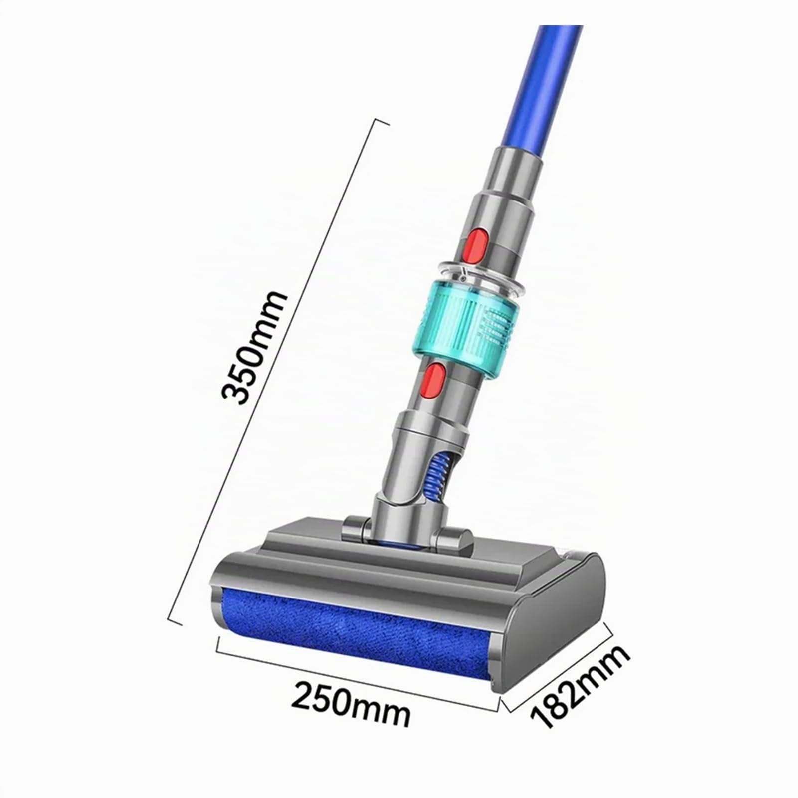 Spazzola For Pavimenti In Velluto Morbido E Leggero, Compatibile Con Dyson, V7 V8 V10 V11 V15, Lavapavimenti, Lavapavimenti, Aspirapolvere