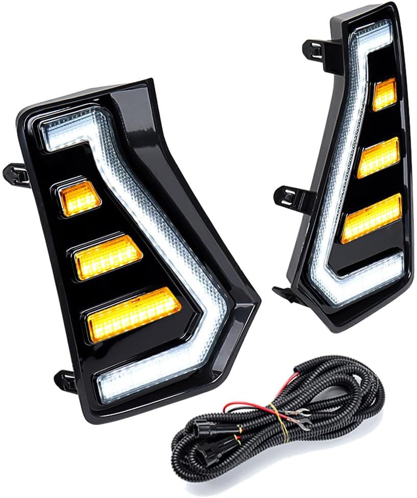 Astra Depot LED DRL Sequential 2024 Tacoma Front Car Bumper LED Daytime Running Driving Light Fog Lamp Assembly For 2024-2026 Trailhunter TRD Sport |TRD Off-Road |SR/SR Extended | SR5/SR5 Extended