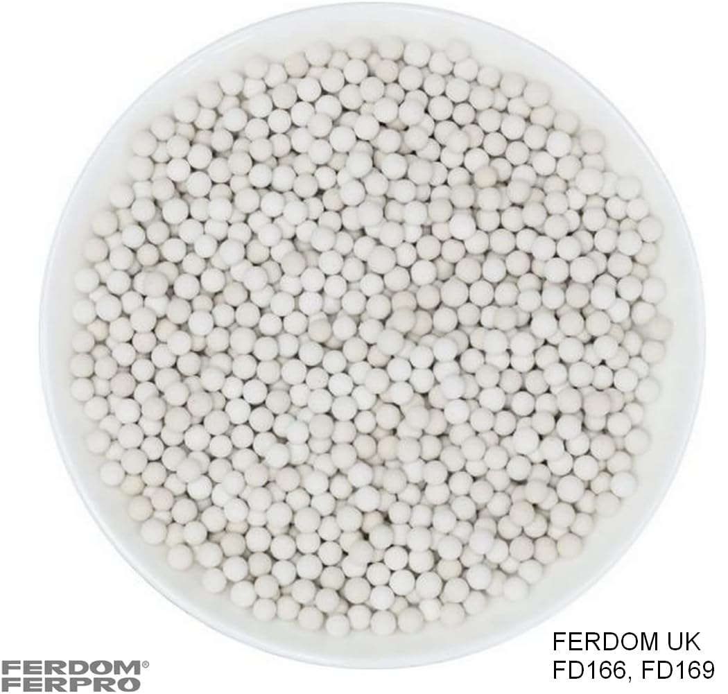 FERDOM FD166 600g. Neutraliseur de Condensat Pour Tous les Types de Chaudières à Condensation. Protège le Système d'eaux Usées et l'Environnement Aquatique. Granulés 5-10mm. Niveau pH 8-10.