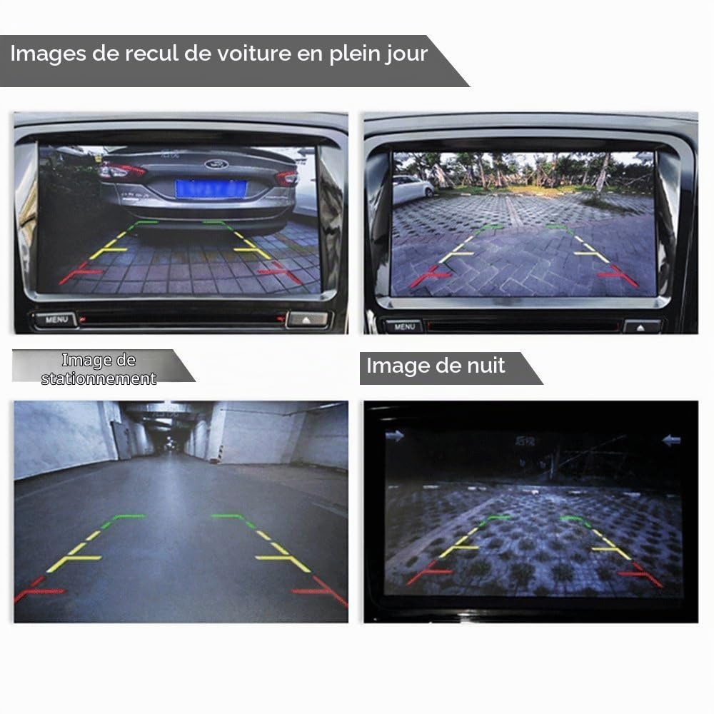 HD Caméra de Recul dans la Plaque d'immatriculation Caméra Vue arrière de Voiture Imperméable Vision Nocturne pour Citroen C4L DS4 DS 4 2010-2015