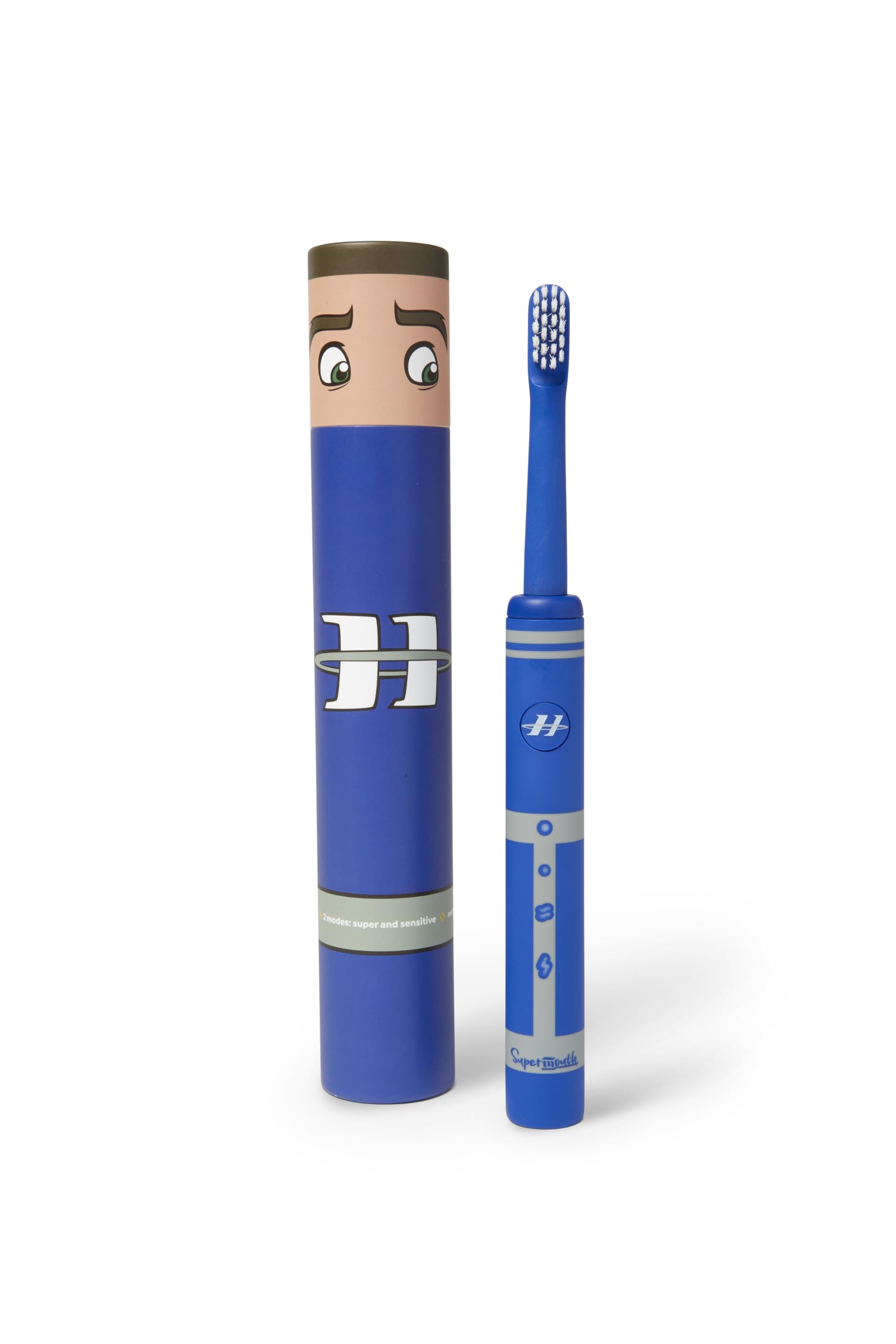 SuperMouth Smile Sidekick Sonic Toothbrush for Kids - Rechargeable, 3 Cleaning Modes, Ultra Soft Bristles, 2 Minute Timer, Replaceable Brush Head - Includes Augmented Reality Sticker-image-15