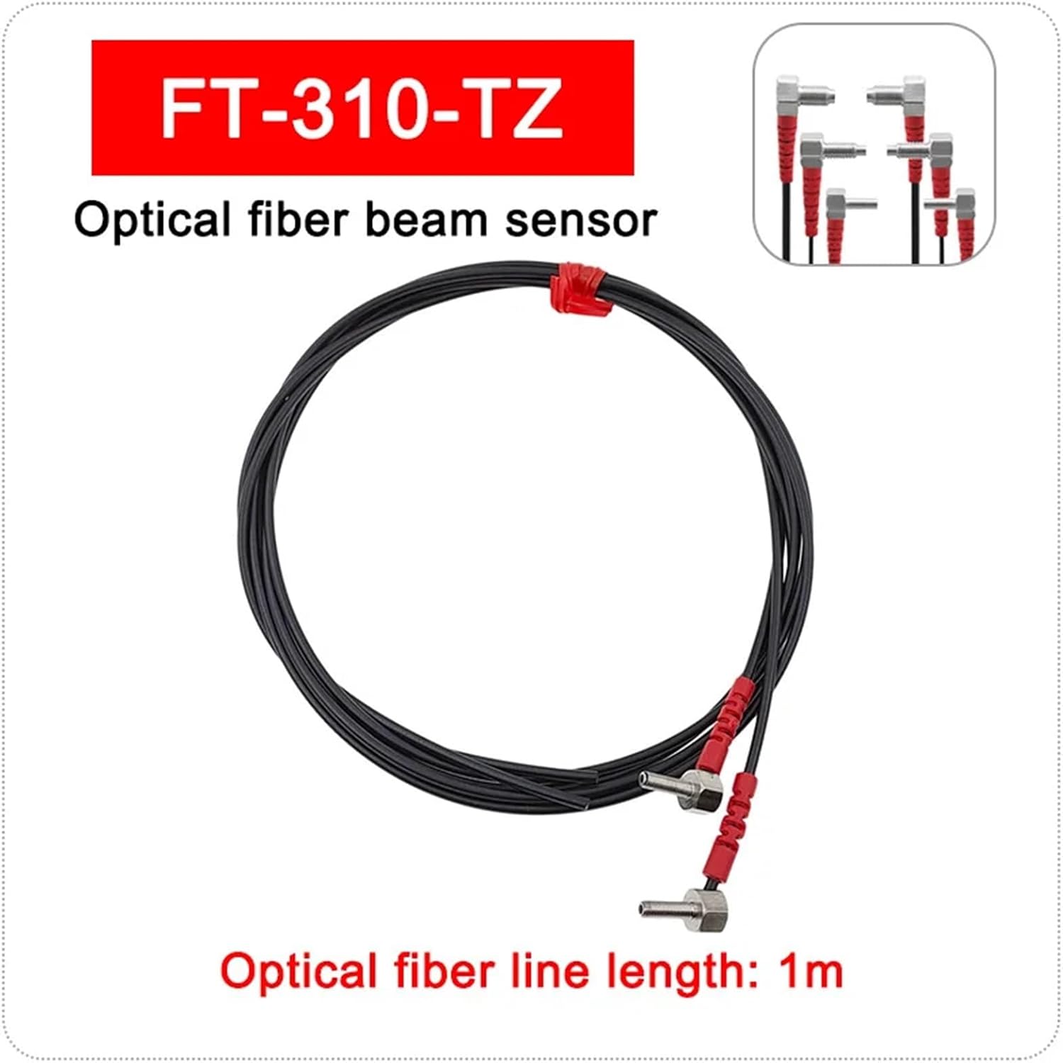 1pcs 1 Pc Optical Fiber Sensor Opposite Optical Fiber Line 1m Fiber Reflection Switch M3 M4 M6 FRS-310 FRS-410 FRS-610(FT-310-TZ)