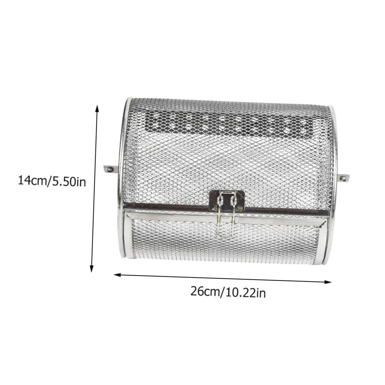 SHINEOFI Gabbia Grigliare in Acciaio Inossidabile Antiruggine con Rotazione per Barbecue e Forno Cestino Multiuso per Verdure e Carne Cottura Uniforme su Bbq