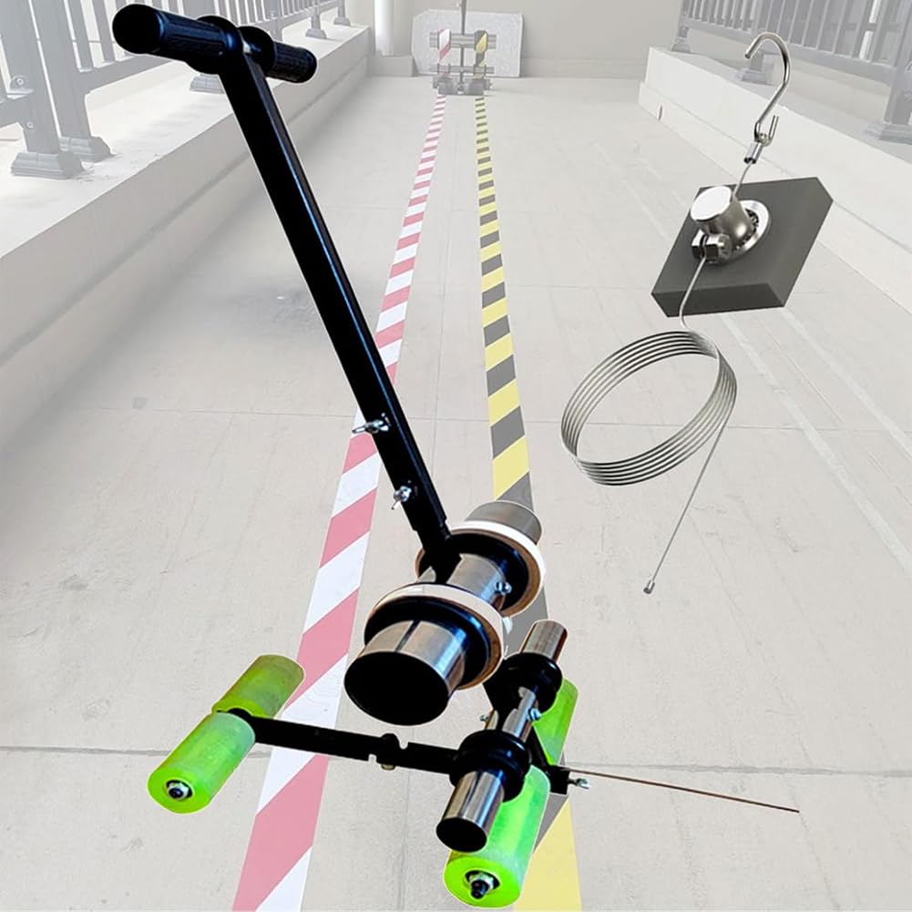 KK-GAL Court Line Tape Machine, Hand Pushed Floor Tape Applicator, Double Line/Single Line Parking Lot Striping Machine, Playing Field Line Striping Machine, Basketball Court Line Striper Equipment