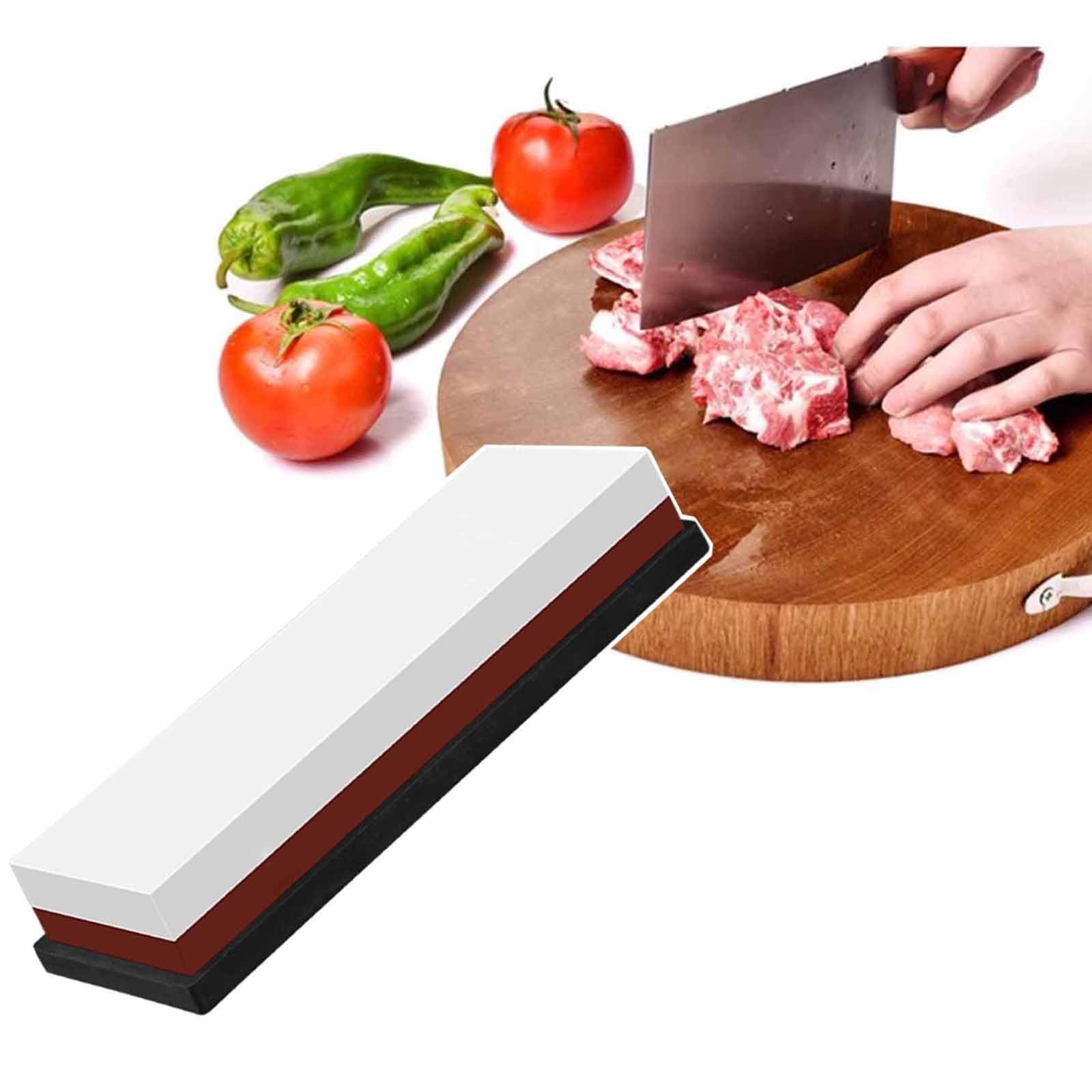 Afiladores de Cuchillos Piedra para afilar Cuchillos con Base Antideslizante, Hogar Profesional Afilador de Cuchillos de Cocina, Afilador de Tijeras para Rebanar Fruta Cortar Deshuesar Cuchillos (Col