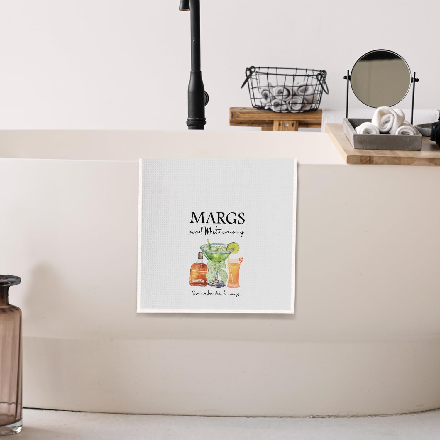 Margarita Gifts Kitchen Towels, Gifts for Margarita Lovers Dish Tea Bar Towels for Kitchen Cocktail Bar Decor, Cocktail Gifts for Women Decorative Hand Towels, 16x24 Inch - Image 4