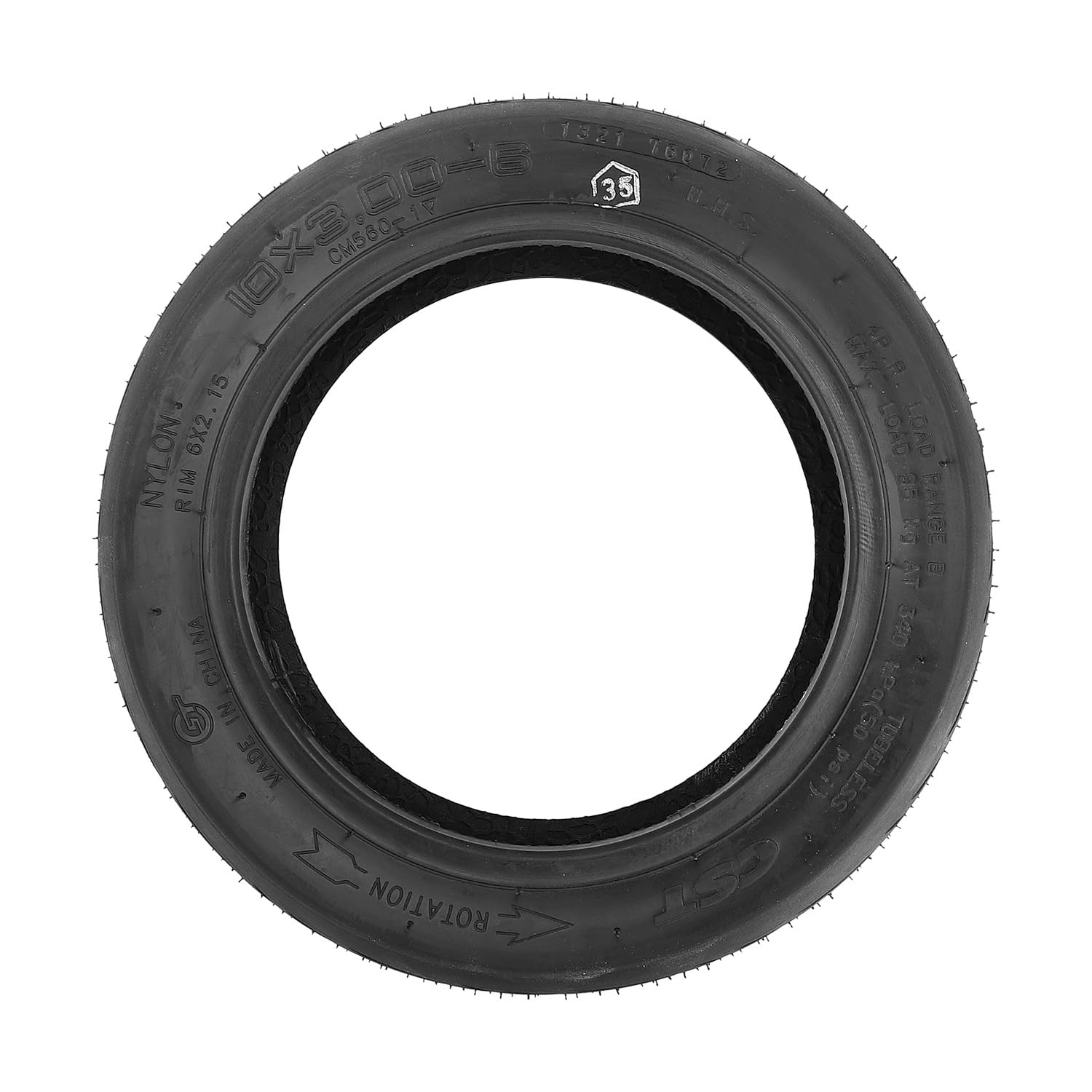 Pneu sans chambre à air - 10 x 3-6 - Pour Kaabo Mantis 10, Wolf Warrior X, VSETT 10+, T10-DDM, Dragon X10, Bolzzen Dynamo - 10 x 3.00-6 CST Urban-Profil - Pneu de rechange - Durable - 10 x 3.00-6 CST