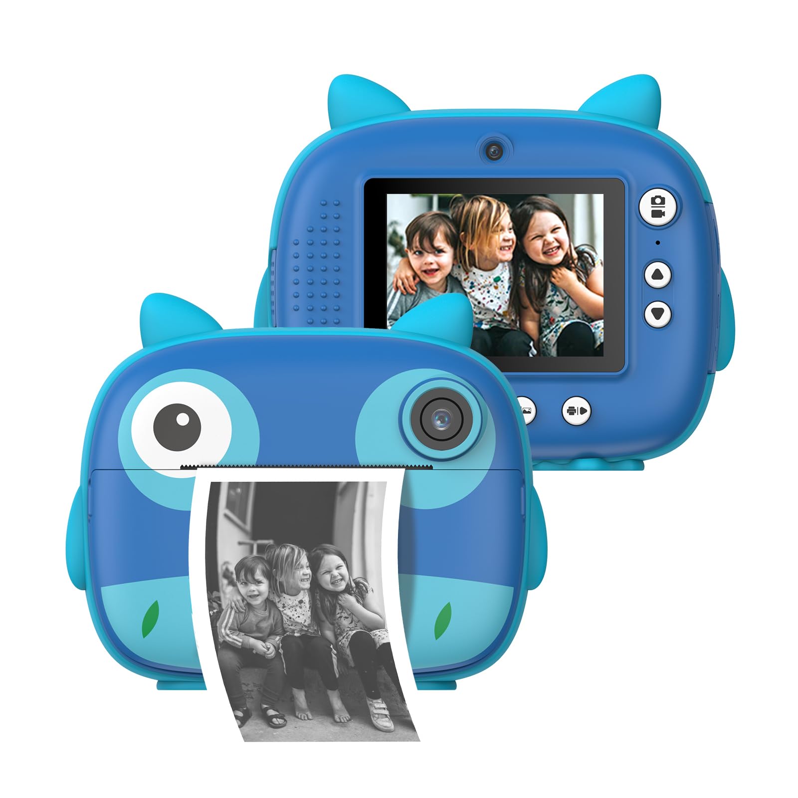 Andoer Instant Camera for Kids, 2.4 Inch Instant Camera for Kids with 10x Digital Zoom, 3 Printing Paper, 32GB TF Card, Pens and Colour Stickers, Gifts for Boys and-image-43
