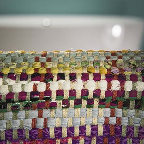 Sealskin Jaipur Bath Mat, Cotton, Multi, 60 x 0.7 x 90 cm