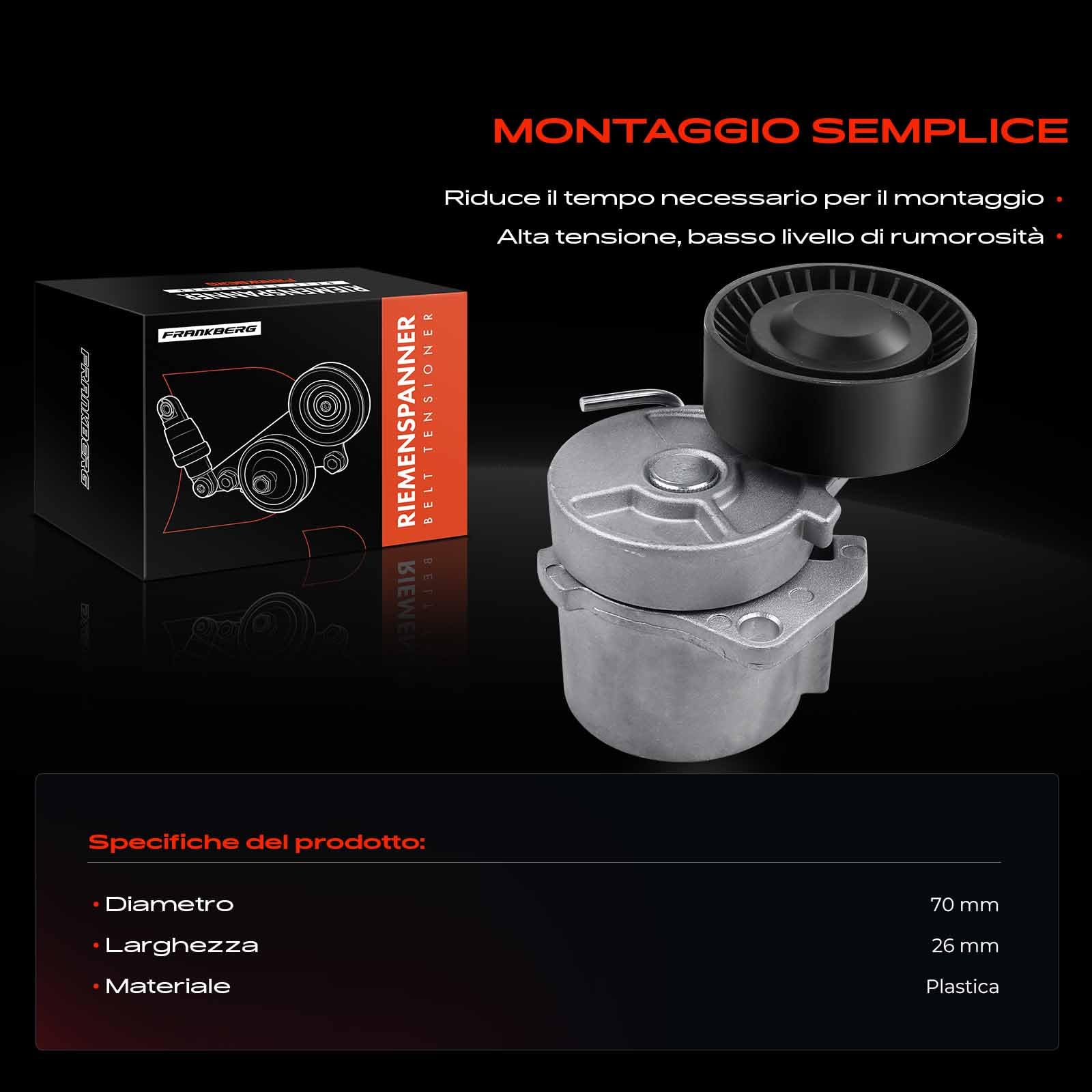 Frankberg Puleggia Guida a Rulli Benzina Compatibile con Serie 3 E46 1.9L Z3 R.o.a.d.s.t.e.r E36 1.8L Z3 R.o.a.d.s.t.e.r E36 1.9L Serie 3 Compact E36 1.6L Serie 3 Compact E36 1.9L Replace# 1432104