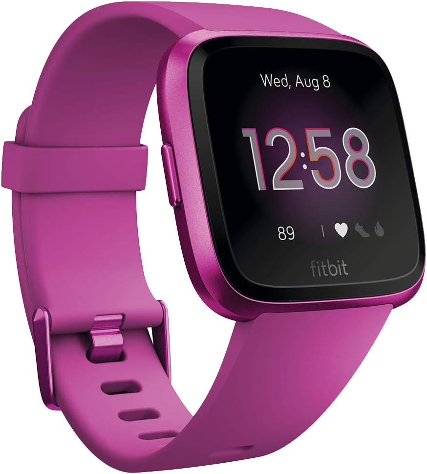 Product image of Fitbit Versa Lite Edition Smart Watch, compatible with iPad, One Size (S & L bands included), 1 Count (Renewed)