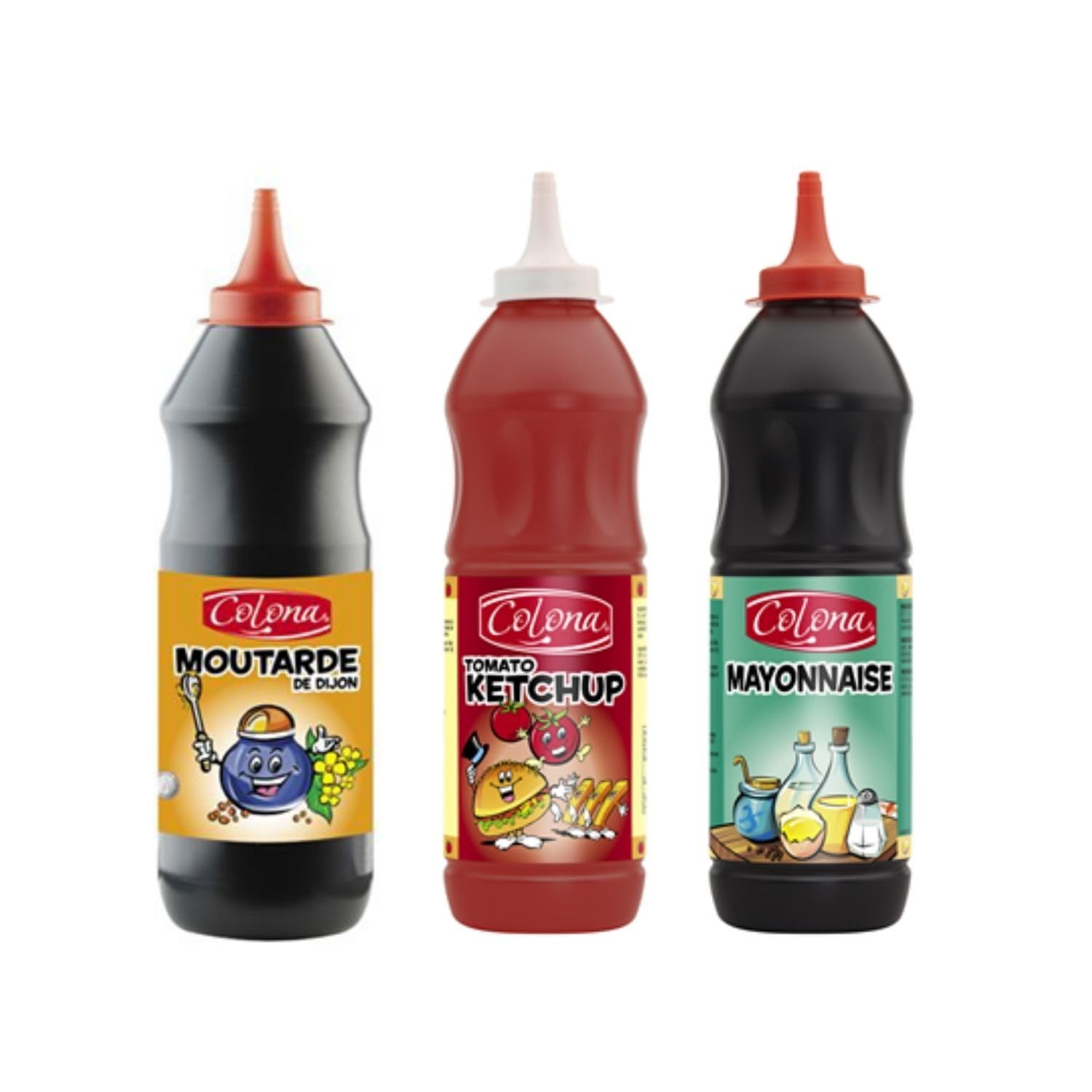 Lot de sauce colona : moutarde - ketchup et Mayonnaise (3x950ml)