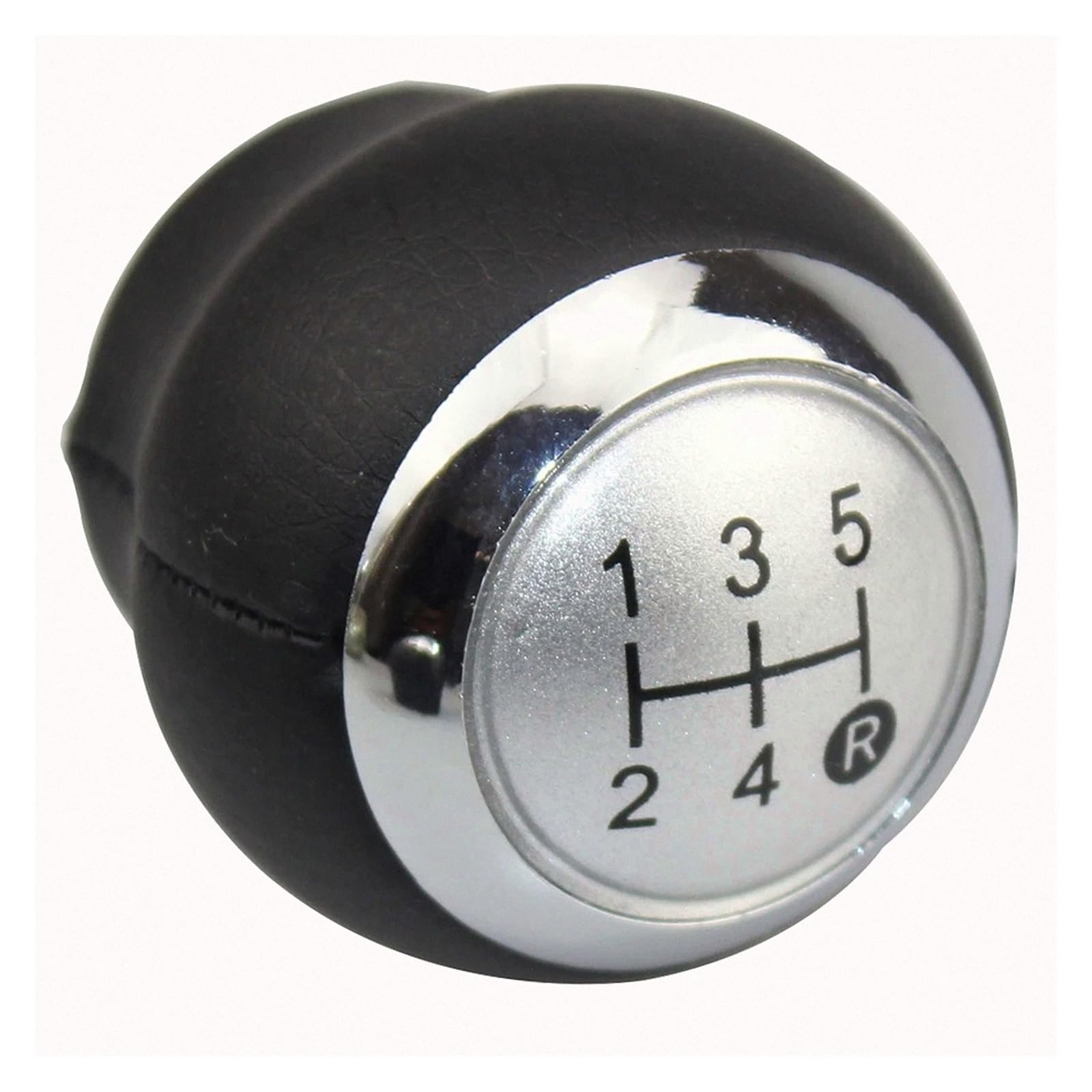 Mkgkacvcpt Silver 5 Speed Knob Only Shift Lever Knob Manual Upgrade For Toyota For Corolla For Rav4 Avensis For Yaris Verso Auris Aygo 5-Speed / 6-Speed Black/Silver Stylish Gear Shifter 1 Gear Head(Silver 5 Speed)