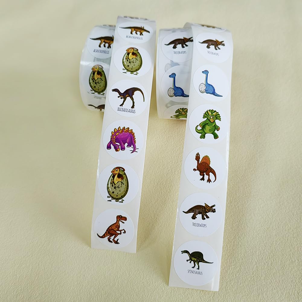 1000 PCS Dinosaur Stickers for Kids - Bulk School Classroom Rewards Sticker for Kids Reward Stickers Potty Training Stickers Animal Incentive - Image 3
