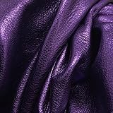 Purple Reign Metallic Vegas Cowhide Leather Sheet 12" x 12" Square 2-3 Ounces