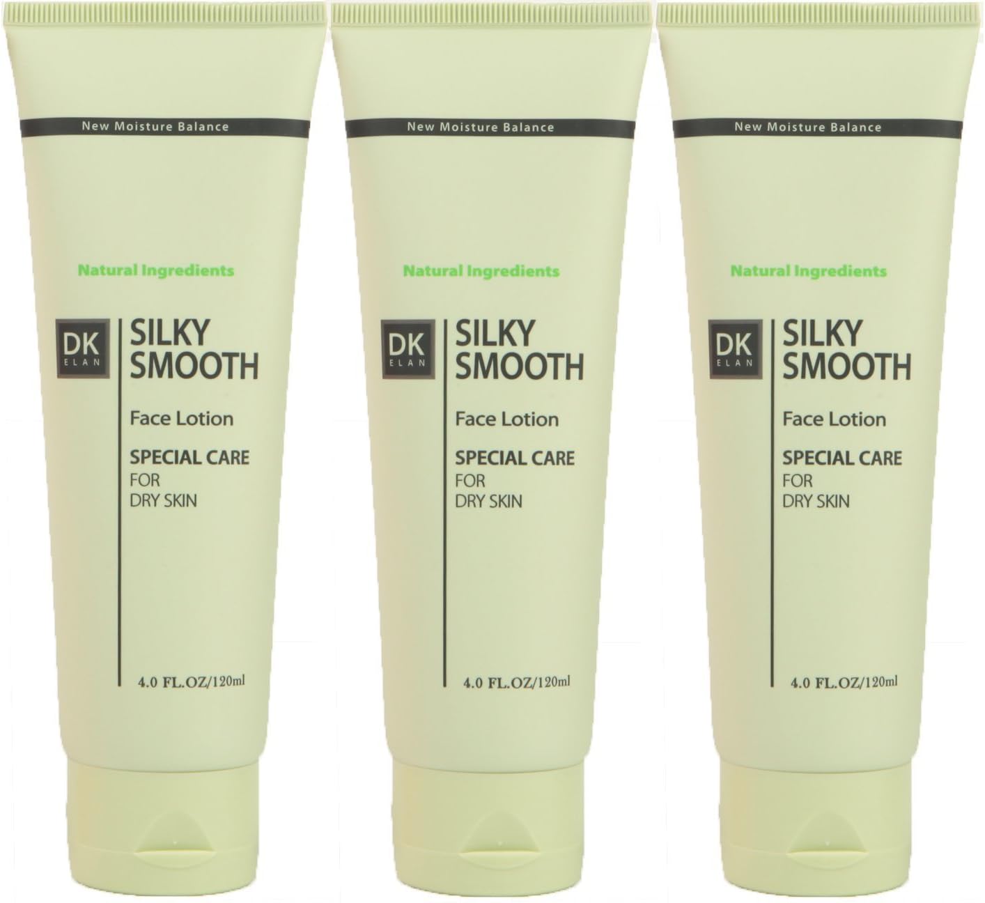 DK ELAN Silky Smooth Face Lotion (Pack of 3) – New Natural Moisturizer for dry, scaly, wrinkled skin