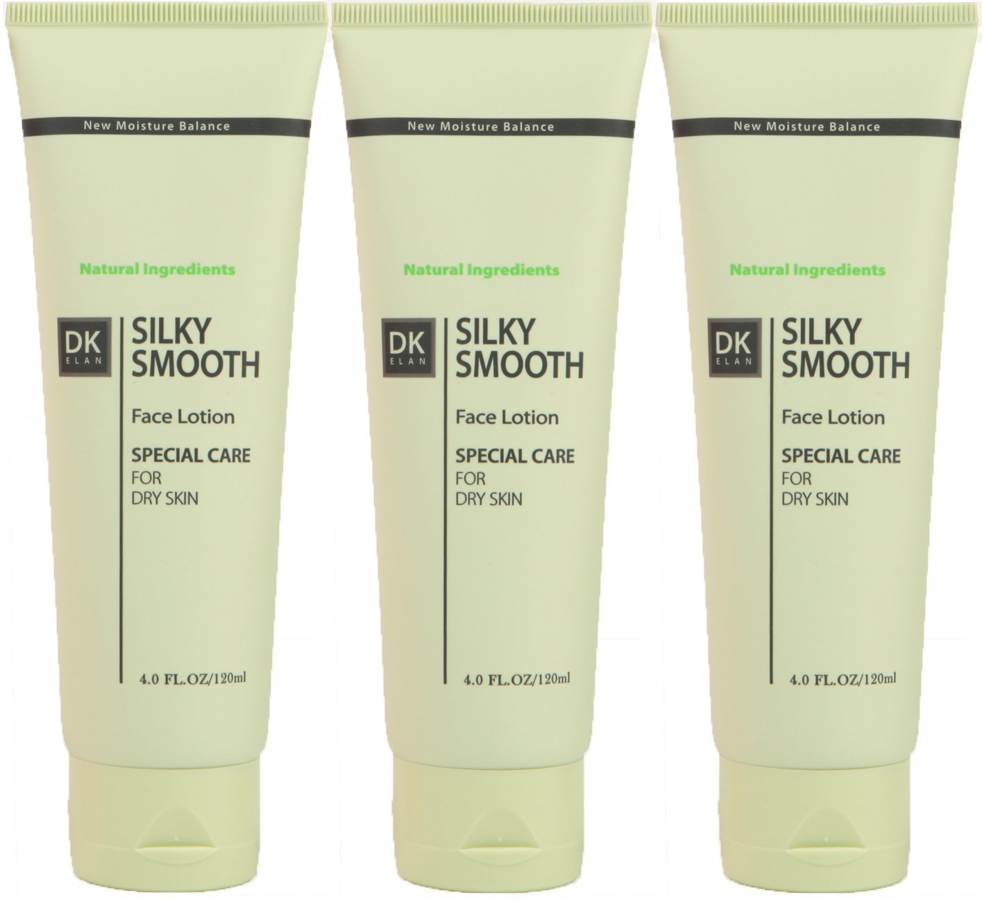 DK ELAN Silky Smooth Face Lotion (Pack of 3) – New Natural Moisturizer for dry, scaly, wrinkled skin