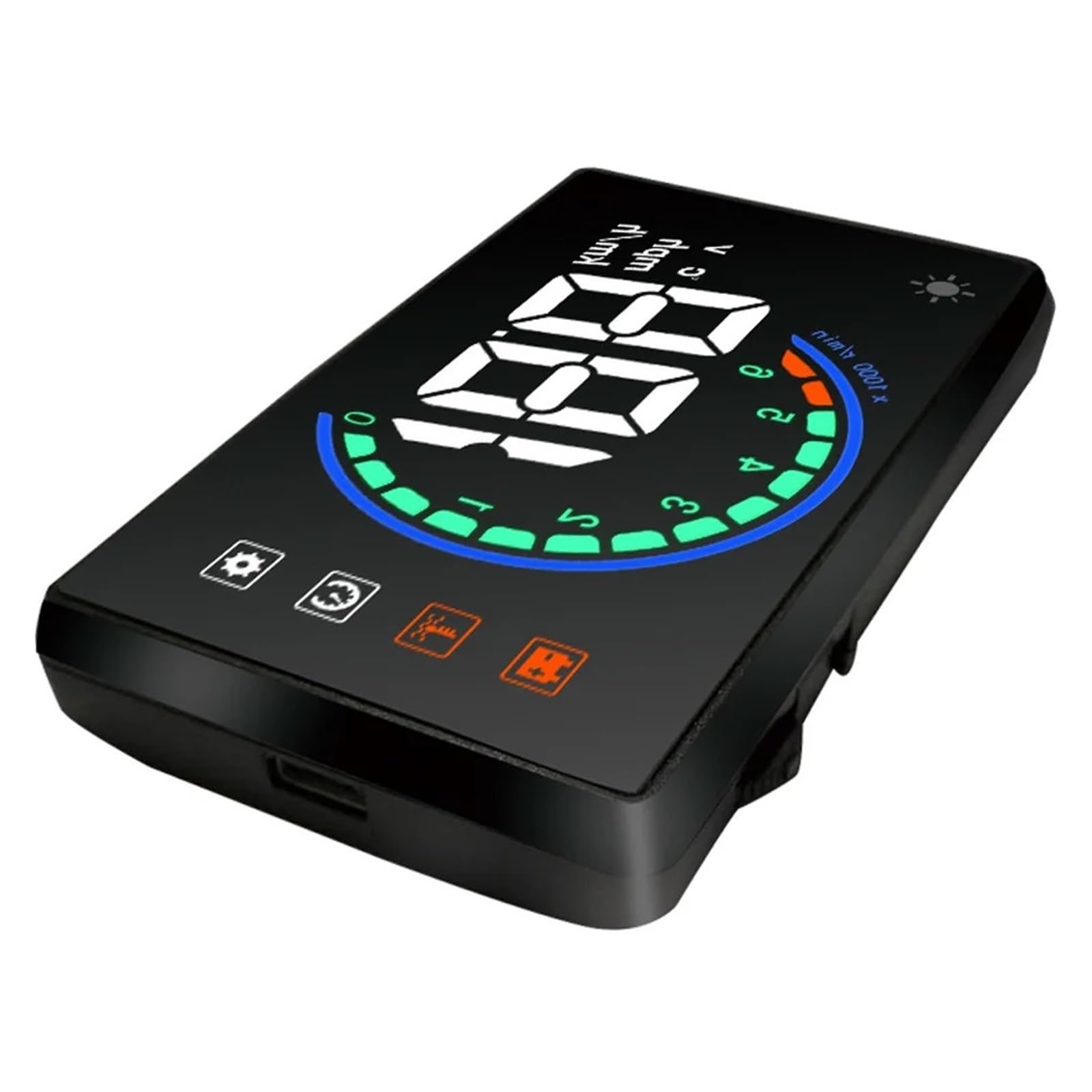 HUD H6 Head-Up Display OBD2 Velocímetro Parabrisas De Coche Proyector De Velocidad Exceso De Velocidad RPM Alarma De Voltaje Instrumento Multifunción
