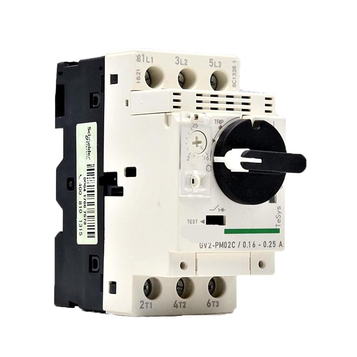 3P Thermal Magnetic Circuit Breaker GV2PM02C Motor Protection Switch Control Setting Current Range 0.16-0.25A 100KA 1Pcs