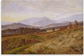 Caspar David Friedrichカスパー・ダーヴィト・フリードリヒ画家の作品「巨大な山々」ポスター 部屋飾り キャンバスウォールアート 印刷 ポスター 版画 壁飾り 壁の絵 壁掛け ホームアートワーク08x12inch(20x30cm)