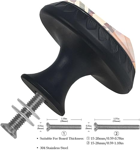 Miniatura 3 de 4 tiradores de cajón negros de cristal ABS de Southwest Kokopelli de nativos americanos para tocador, cocina, armario y más