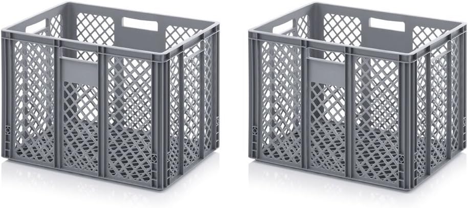 2x bakkerskist cateringbox 60 x 40 x 12 opengewerkt incl. gratis duimstok set van 2