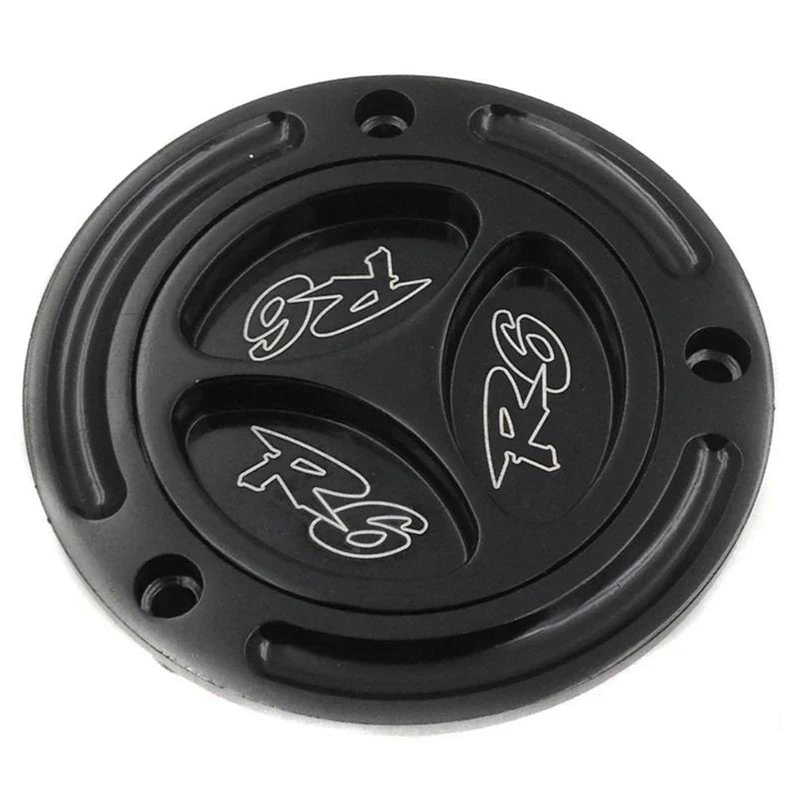 Bouchon de réservoir alu CNC noir chromé pour une finition premium sur CBR 600 RR
